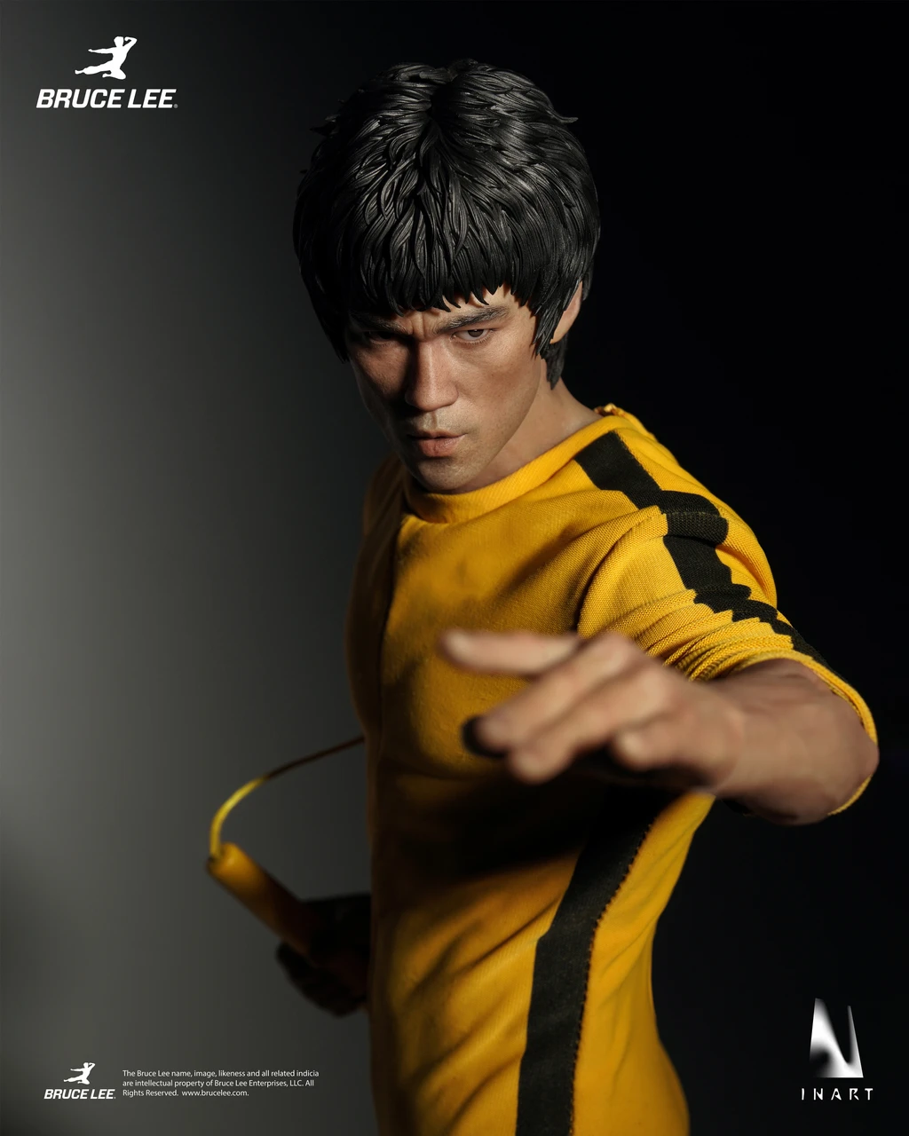INART 1/6 Bruce Lee Yellow Jumpsuit Collectible Action Figure GY A043 8
