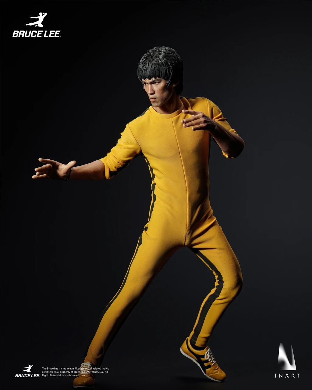 INART 1/6 Bruce Lee Yellow Jumpsuit Collectible Action Figure GY A043 11