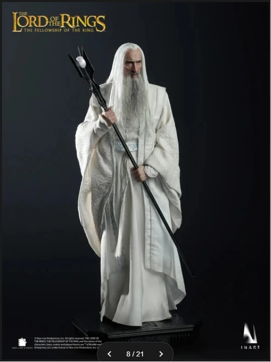 INART 1/6 Lord of the Rings Fellowship of the Ring Saruman Action Figure AG A041 8