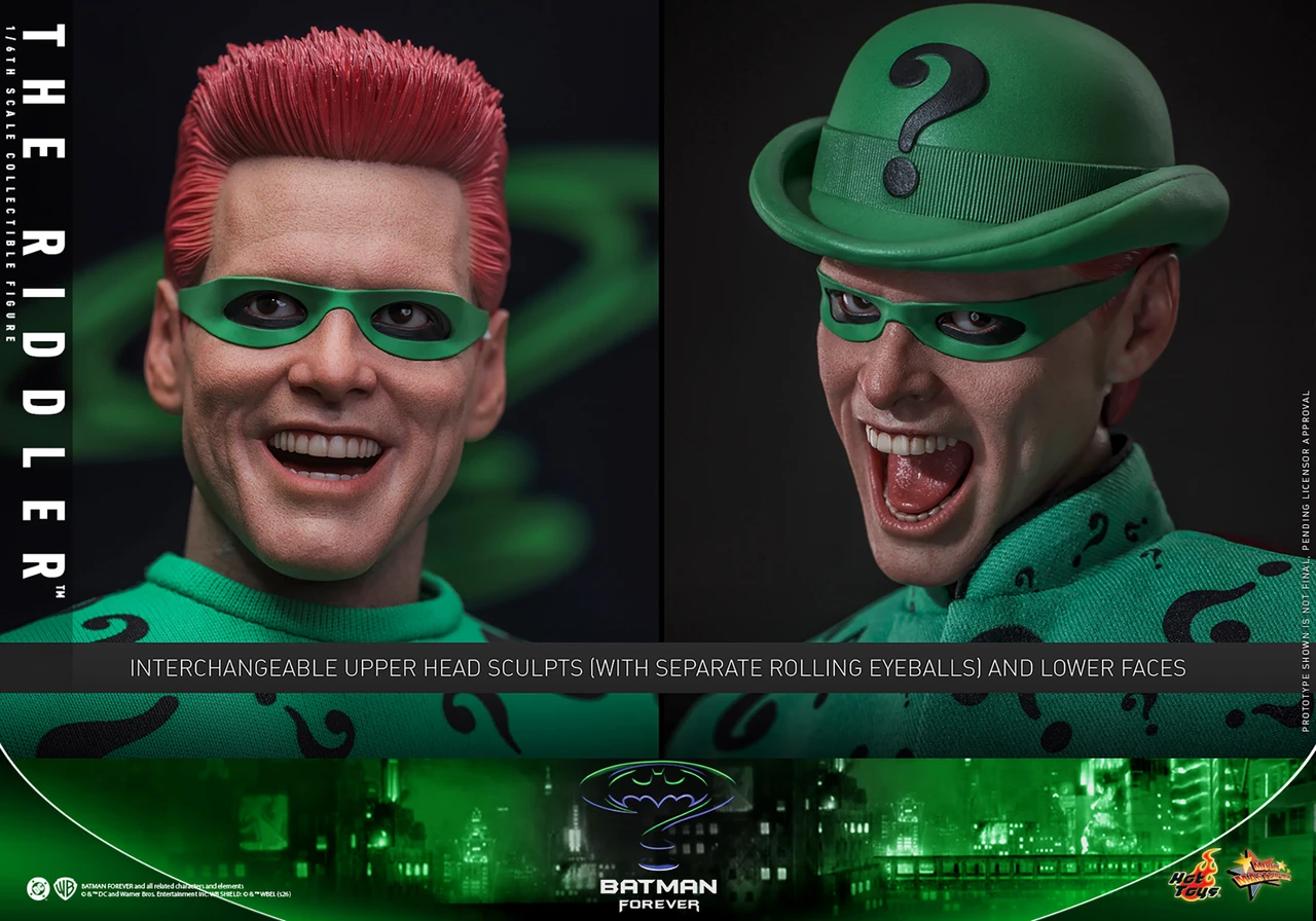 Hot Toys 1/6 The Riddler Batman Forever Action Figure MMS926 916150 11
