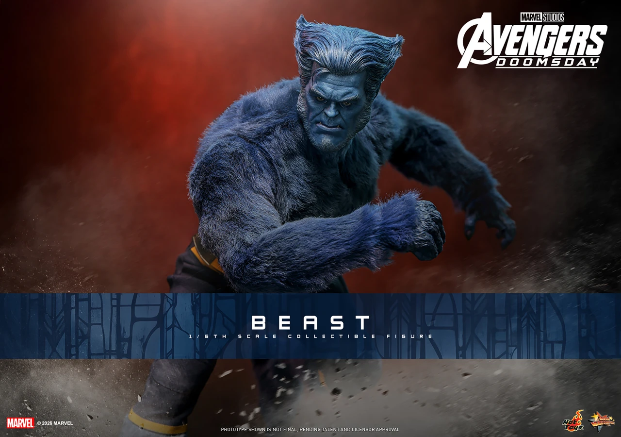 Hot Toys 1/6 Avengers: Doomsday "Beast" Action Figure MMS920 915773 1