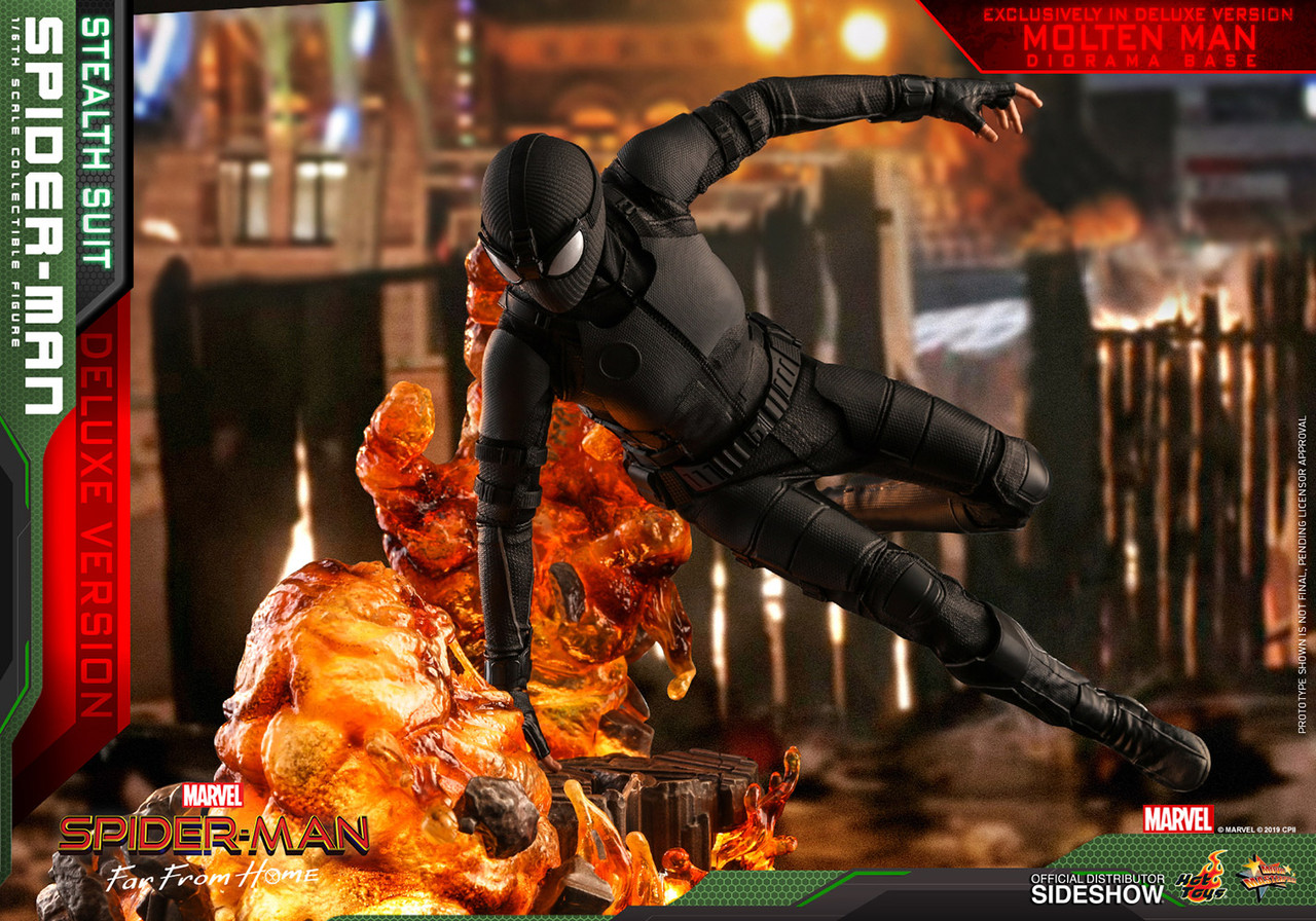 Hot Toys 1/6 Spider Man Stealth Suit Deluxe
