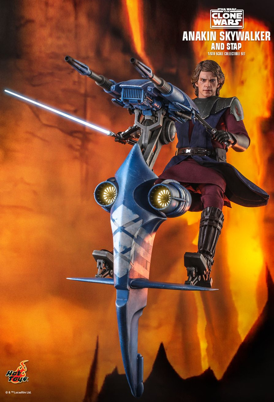 Hot Toys 1/6 Anakin Clone Wars & Stap Set