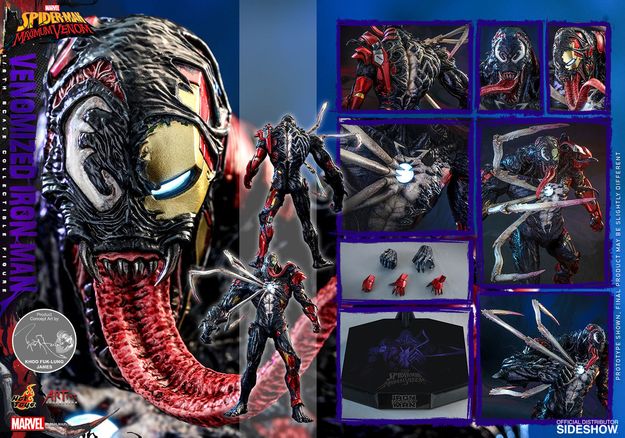 Hot Toys 1/6 Venomized Iron Man Figure AC04 8 Hot Toys 1/6 Venomized Iron Man Figure AC04 8