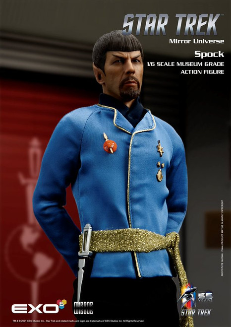 EXO-6 1/6 Star Trek Mirror Universe Spock Figure