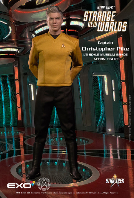 EXO-6 Star Trek 1/6 EXO-02-081 Captain Christopher Pike Action Figure Star Trek Strange New World 1