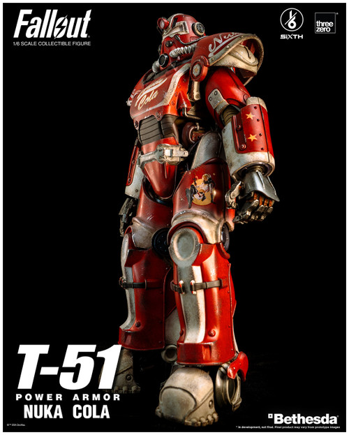Threezero 1/6 3Z0773 T-51 Nuka Cola Power Armor Action Figure 3Z07732W0 1