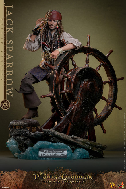 Hot Toys 1/6 DX38 Jack Sparrow Deluxe Action Figure Pirates of the Caribbean Dead Men Tell No Tales 1