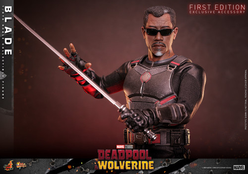 Hot Toys 1/6 MMS791 Blade Deadpool & Wolverine Movie Action Figure 5