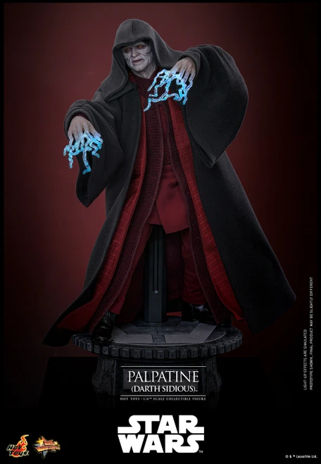 Hot Toys 1/6 MMS805 Palpatine (Darth Sidious) Action Figure Star Wars Episode III Revenge of the Sith 1