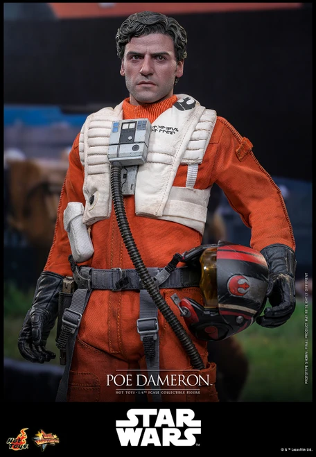 Hot Toys 1/6 MMS806 Poe Dameron Action Figure Star Wars The Force Awakens 1b