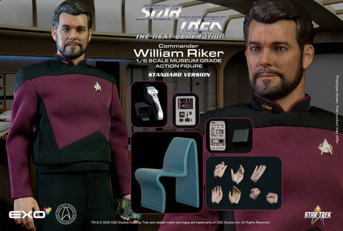 EXO-6 1/6 Commander William Riker Standard Version Action Figure EXO-01-017S 1