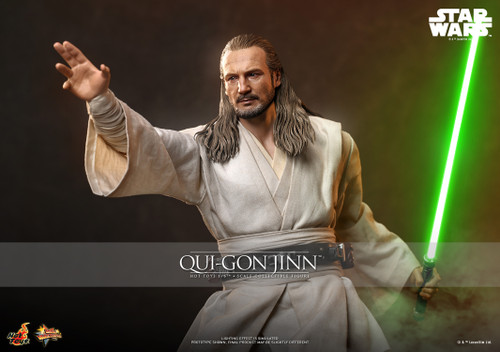 Hot Toys 1/6 MMS880 Qui-Gon Jinn Action Figure 915616 1