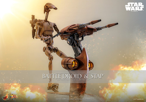 Hot Toys 1/6 MMS887 Battle Droid & STAP Figure Set 915690 1