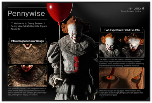 INART IT Welcome to Derry Season 1 Pennywise 1/6 Collectible Figure AG A039 1