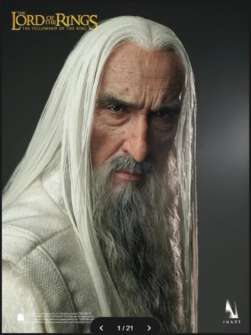 INART 1/6 Lord of the Rings Fellowship of the Ring Saruman Action Figure AG A041 1