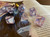 DARK MOON dnd dice set for Dungeons & Dragons rpg, Polyhedral dice set for Pathfinder TTRPG - blue stars and purple glitter!
