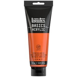 373555, Liquitex Basics, Cadmium Red Light Hue, 8.45oz.