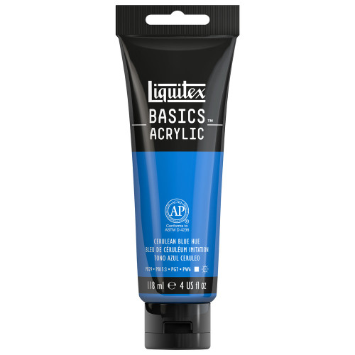 372240, Liquitex Basics, Cerulean Blue Hue, 4oz.