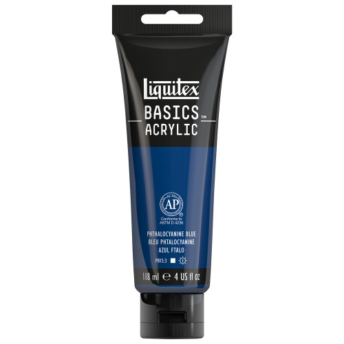 372247, Liquitex Basics, Phthalo Blue, 4oz.