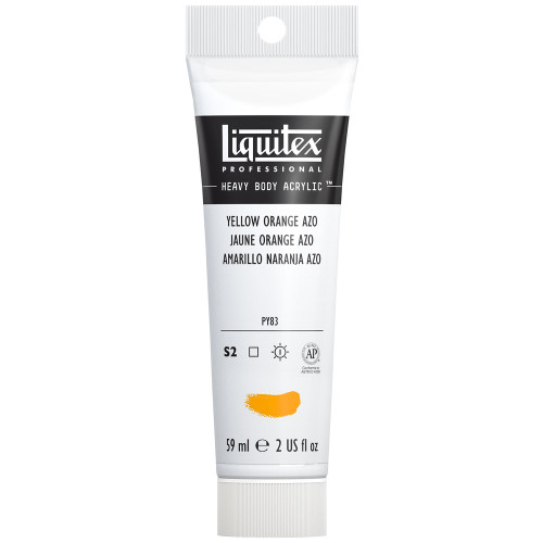 372033, Liquitex Heavy Body, Yellow Orange Azo, 2oz.