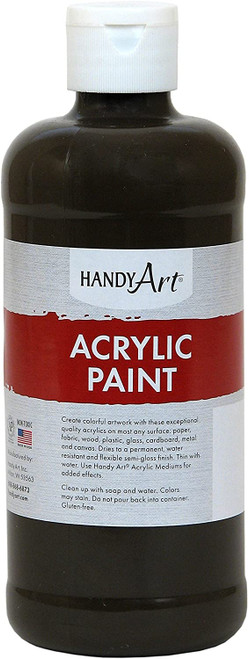 376019, Handy Art Acrylic, Raw Umber, 16oz.