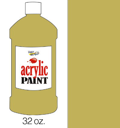 376124, Handy Art Acrylic, Yellow Oxide, 32oz.