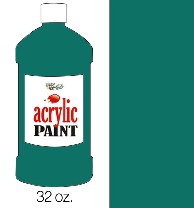 376131, Handy Art Acrylic, Phthalo Green, 32oz.