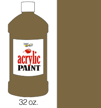 376140, Handy Art Acrylic, Raw Umber, 32oz.