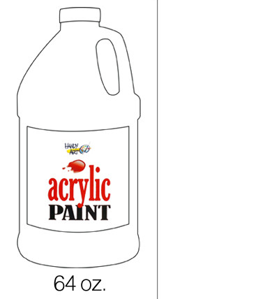 376040, Handy Art Acrylic, Titanium White, 64oz.
