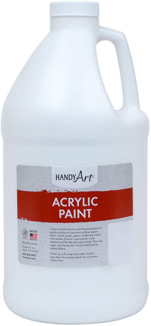 376041, Handy Art Acrylic, Block Out White, 64oz.