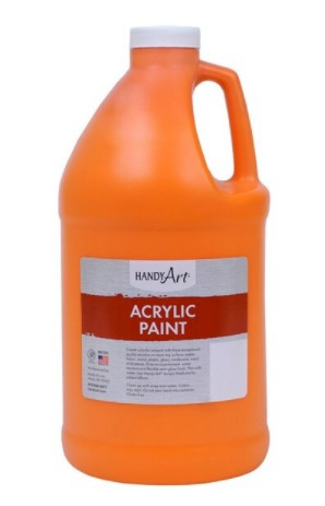 376045, Handy Art Acrylic, Chrome Orange, 64oz.