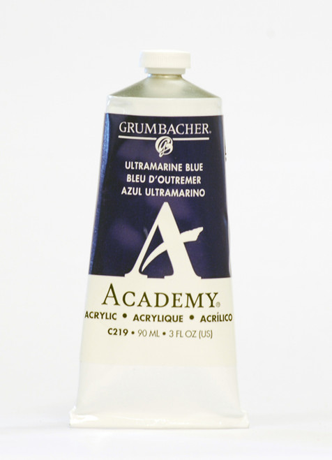 373522, Grumbacher Academy Acrylics, Ultramarine Blue, 90ml.