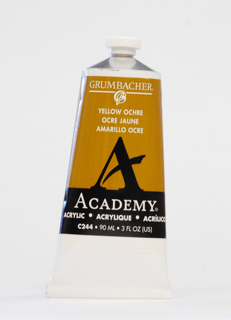373523, Grumbacher Academy Acrylics, Yellow Ochre Hue, 90ml.