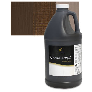 372905, Chromacryl School Acrylic, Burnt Umber, 64oz.