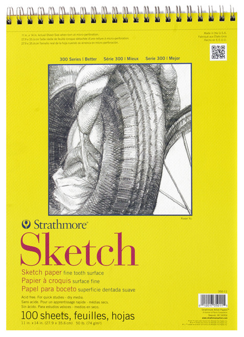 341651, Strathmore Sketch 300 Series, 11"x14"
