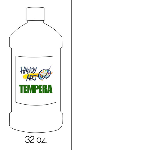 381016, Handy Art Tempera, White, 32oz.