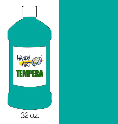 381023, Handy Art Tempera, Turquoise, 32oz.