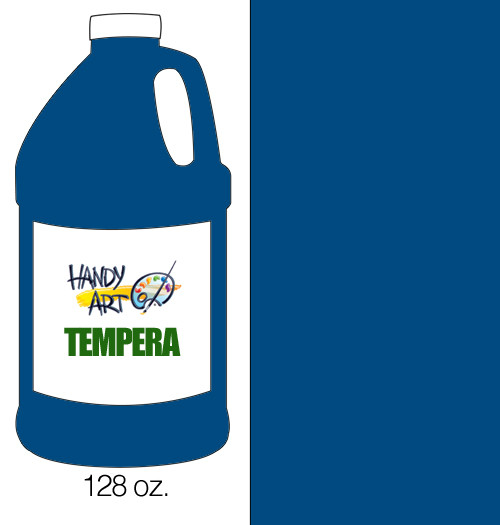 381037, Handy Art Tempera, Blue, 128oz.