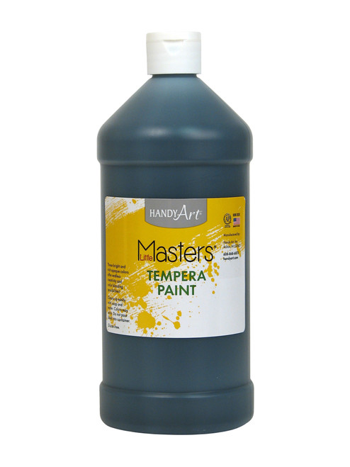 380496, Handy Art Little Masters Tempera, Black, 32oz.