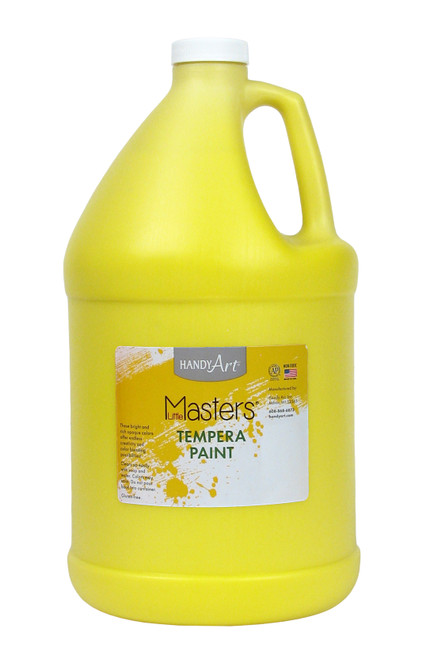 380502, Handy Art Little Masters Tempera, Yellow, 128oz.
