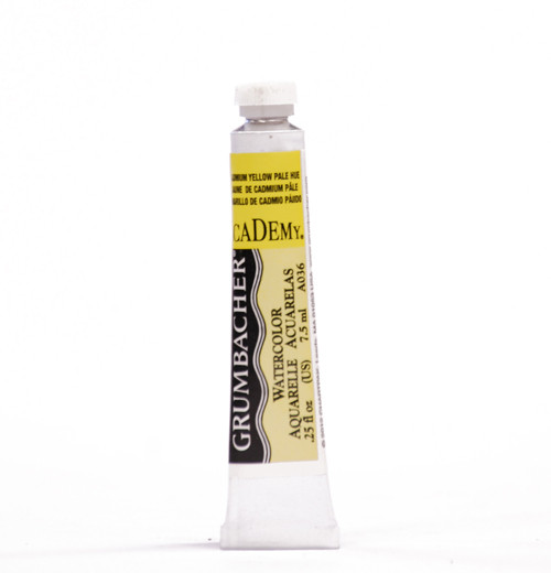 373709, Grumbacher Academy Watercolor, Cad.Yellow Pale, 7.4ml.