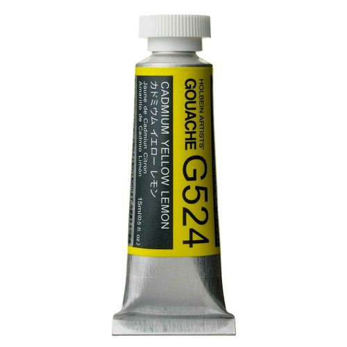 375715, Holbein Designer Gouache, Lemon Yellow(Primary Yellow), 15ml.