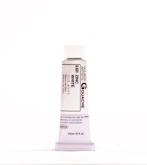 375730, Holbein Designer Gouache, Zinc White, 15ml.