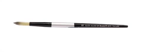 406988, Black Silver Watercolor Brush, Bright, #12