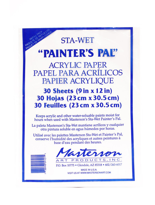 419093, Masterson Sta-Wet Painter's Pal,  Film Refill, 9"x12"