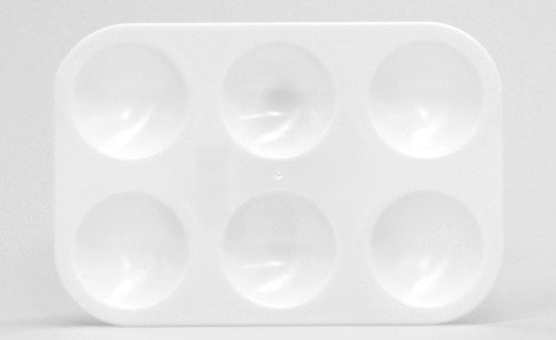 419100, Rectangular Plastic, 6 Well, 3 5/8"x5 1/4"