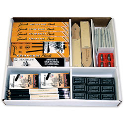 447123, General's Charcoal Classroom Art Pack