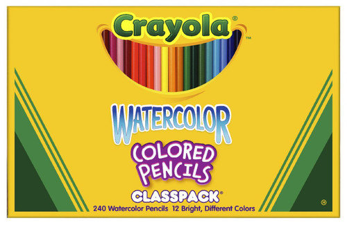 446507, Crayola Watercolor Pencils Classpack, 240 count