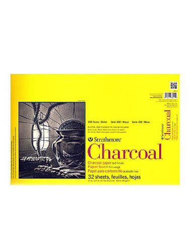 347059, Strathmore Charcoal 300 Series Tape Bound, 11"x17" 32 sheets